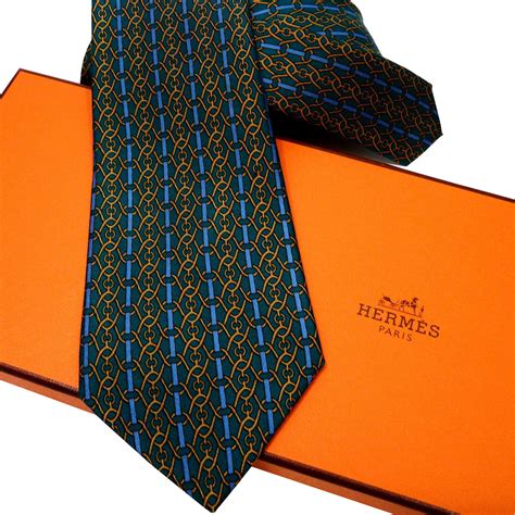 hermes silk ties men